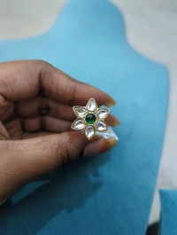 Premium Jadua Kundan Finger ring - vz