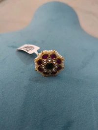 Designer Jadua Kundan Finger ring - vz