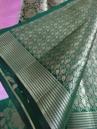 Purre Raw Mango Pattu  - Pink Lace