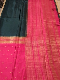 Pure Mysore Dola Weaving  - green