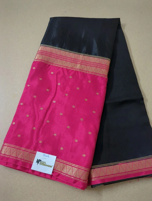 Pure Mysore Dola Weaving  - Black