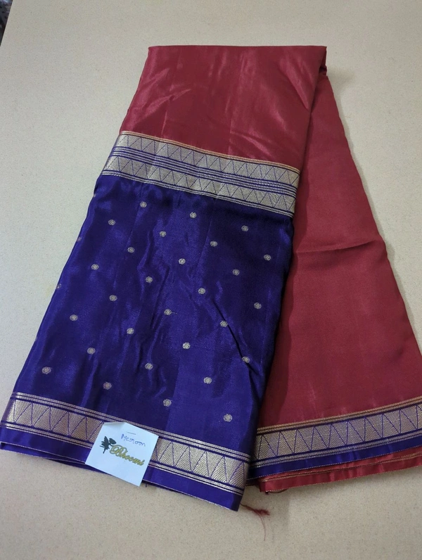 Pure Mysore Dola Weaving  - Maroon, 25 days  dispatch time