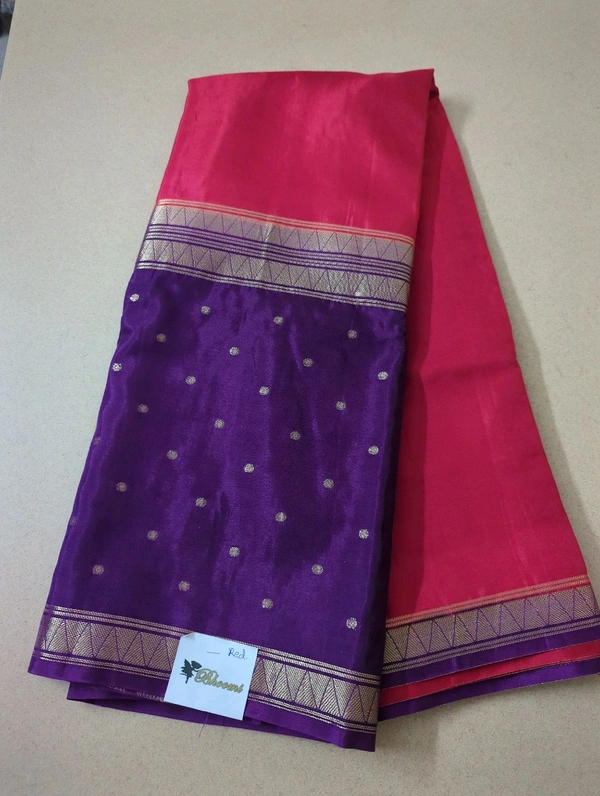 Pure Mysore Dola Weaving  - Red