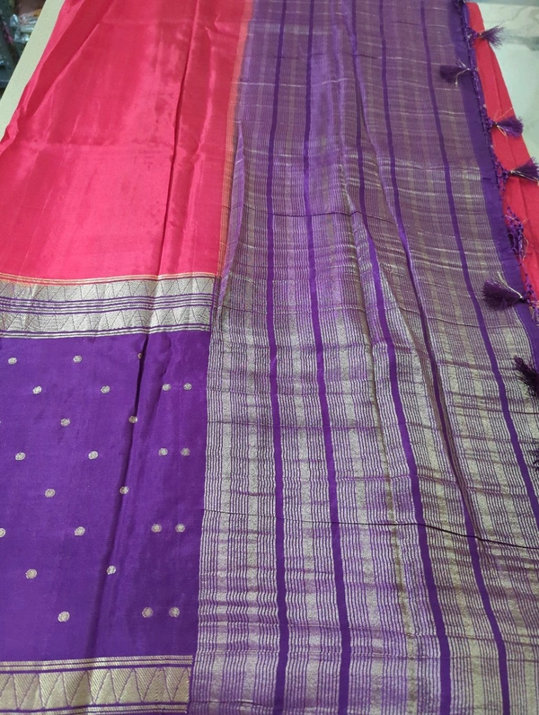 Pure Mysore Dola Weaving  - Red