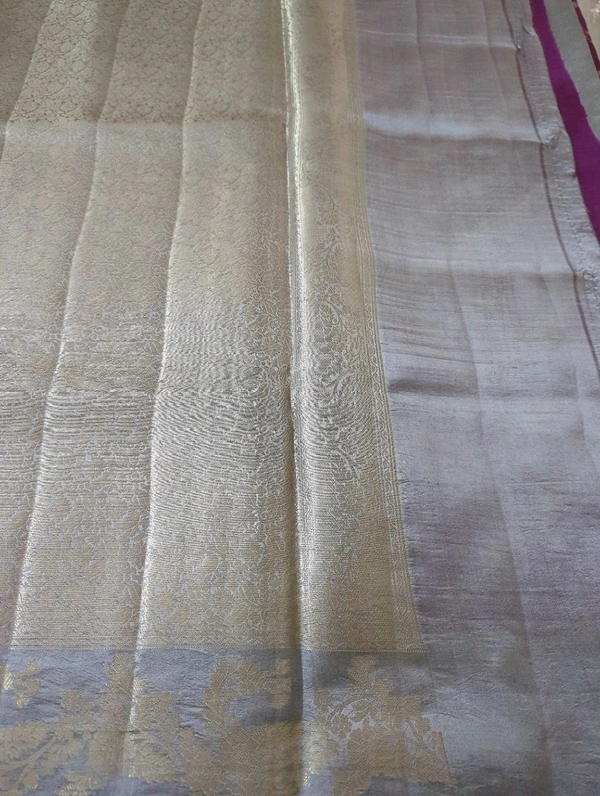 Pure Raw mango Pattu  - Purple