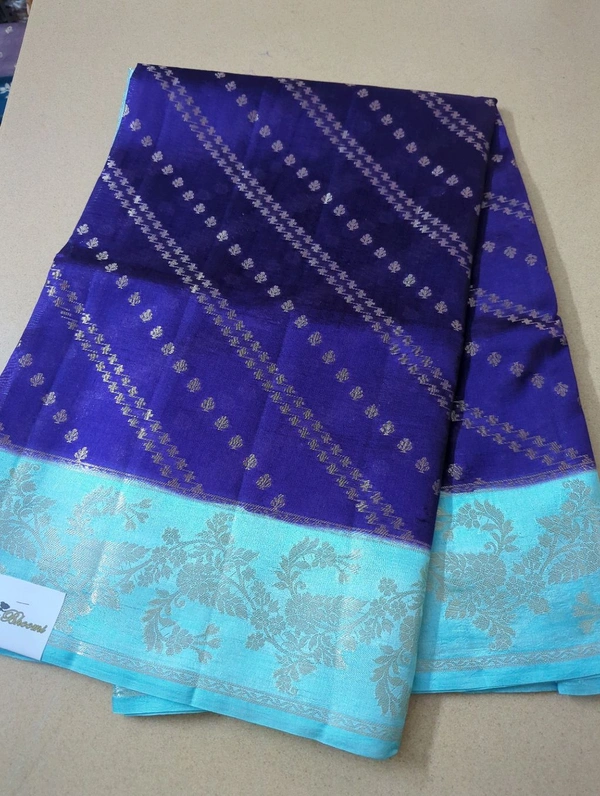 Pure Raw mango Pattu  - Pigment Indigo