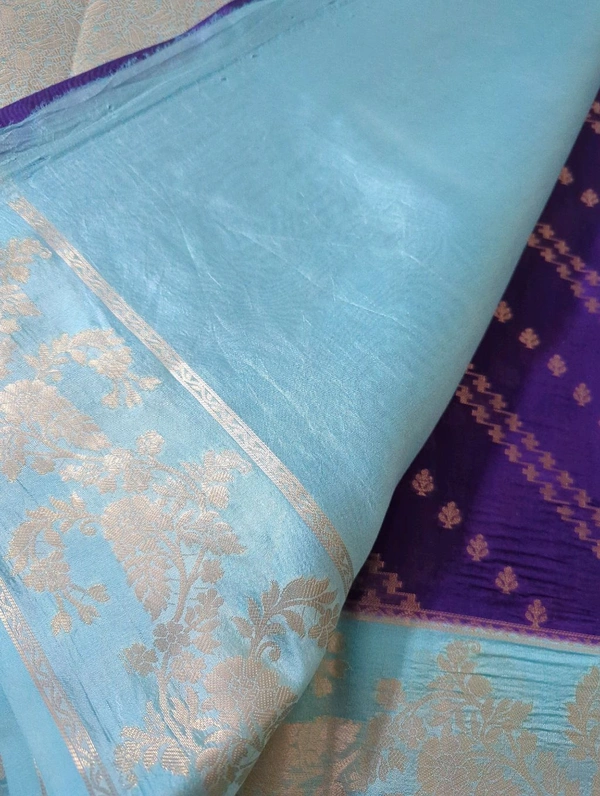 Pure Raw mango Pattu  - Pigment Indigo