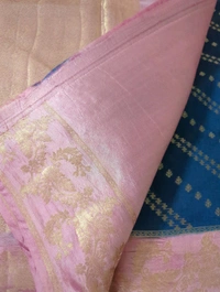 Pure Raw mango Pattu  - teal