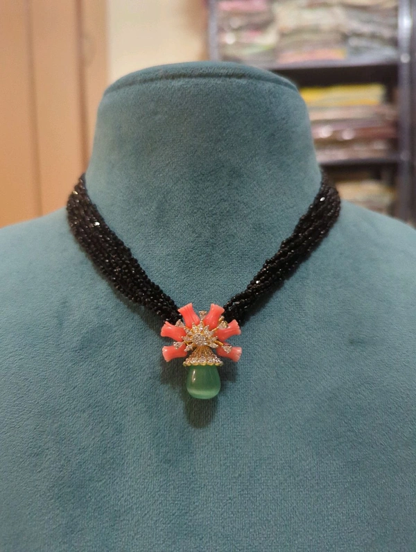 Spinnals With Diamond Copy Pendent  - Vz, Small 16 inch