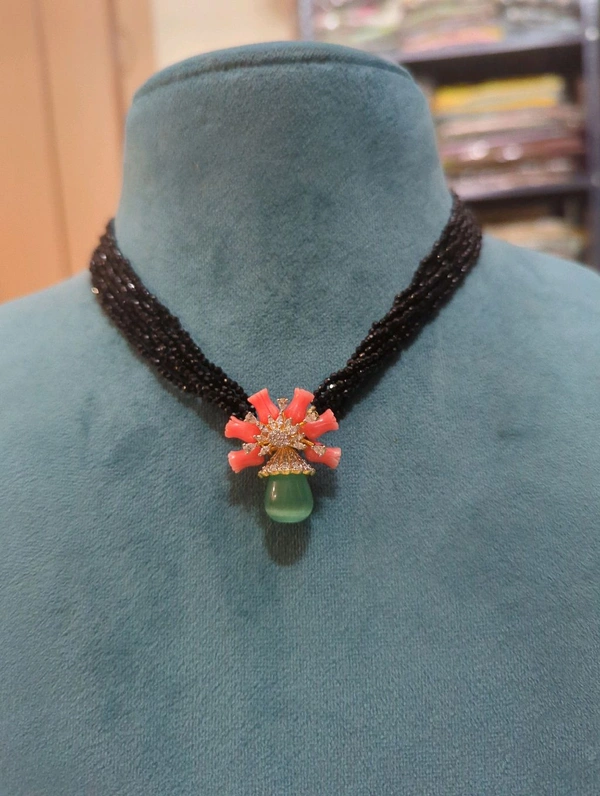 Spinnals With Diamond Copy Pendent  - Vz, Small 16 inch