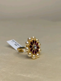 Jadua Kundan Finger Ring  - Vz