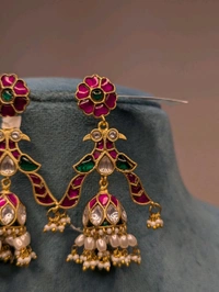 Designer Jadua Kundan Jumkies  - Vz