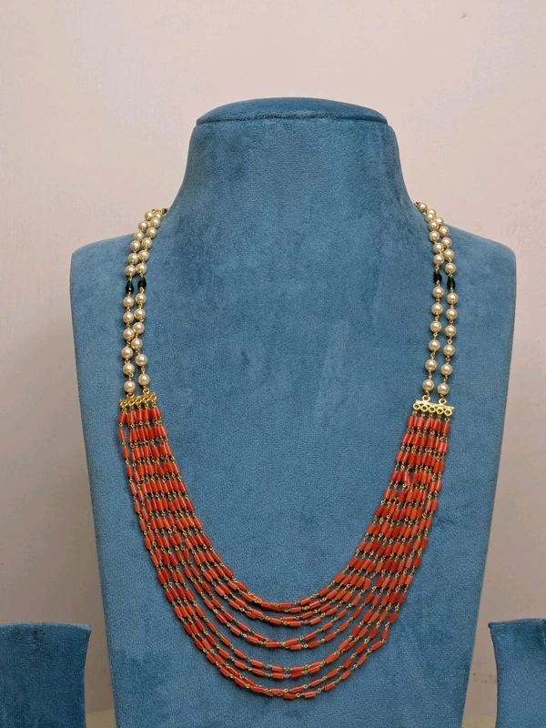 Real Corals With Swaroski Gold Copy  - Vz