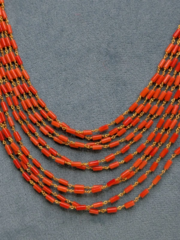 Real Corals With Swaroski Gold Copy  - Vz