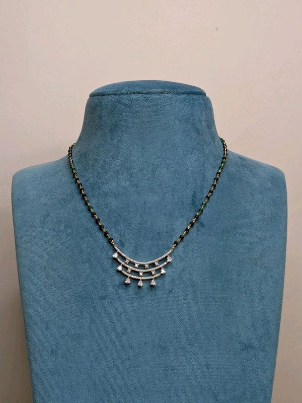 Black Diamonds With Diamond Copy Pendant  - Vz