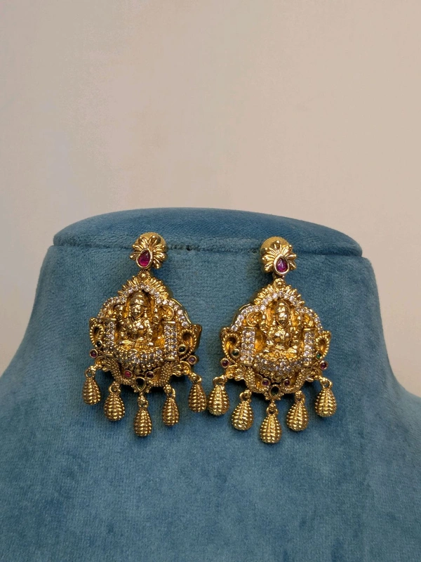 Antique Lakshmi Earrings  - Vz