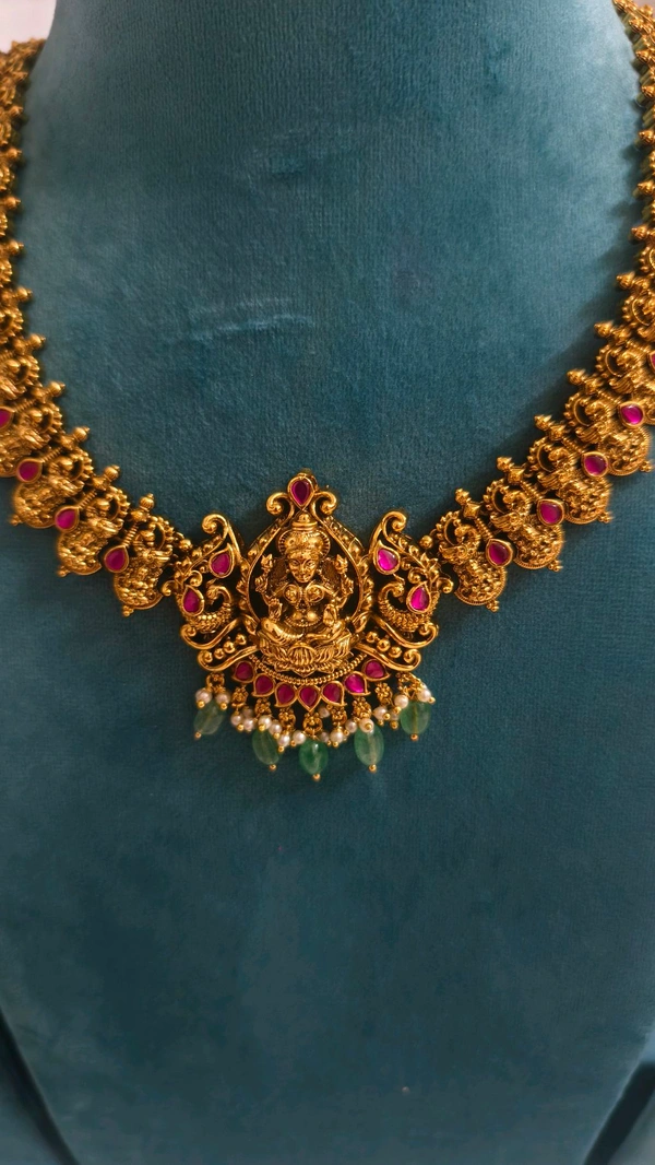 Jadau Kundan Nakshi Long Haram - HD