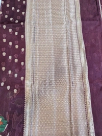 Fancy Organza Jamdhani - Morocco Brown