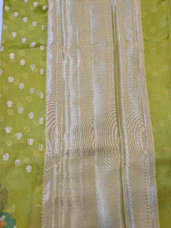 Fancy Organza Jamdhani - yellow