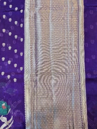 Fancy Organza Jamdhani - Purple