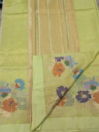 Fancy Organza Jamdhani - green