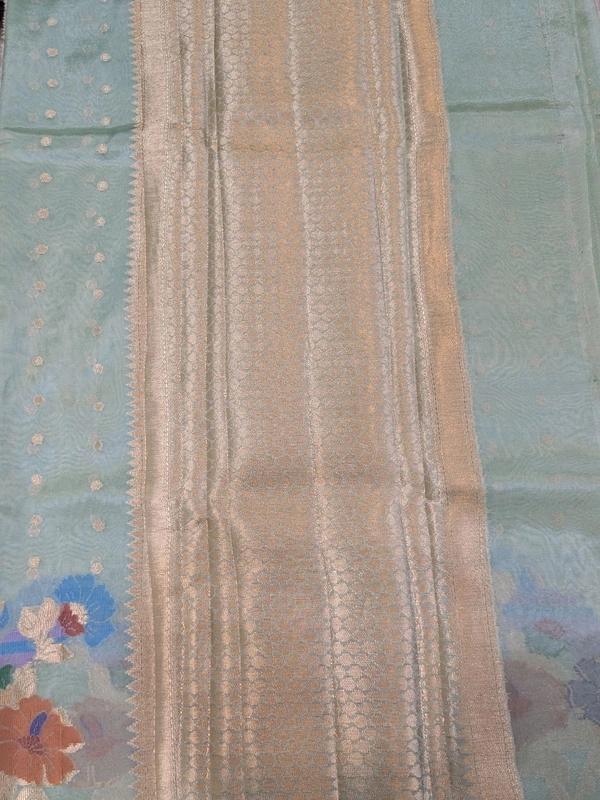 Fancy Organza Jamdhani - Jungle Mist