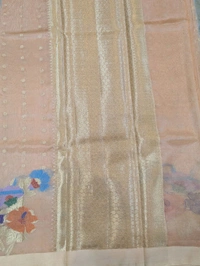 Fancy Organza Jamdhani - Peach