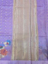 Fancy Organza Jamdhani - Mauve