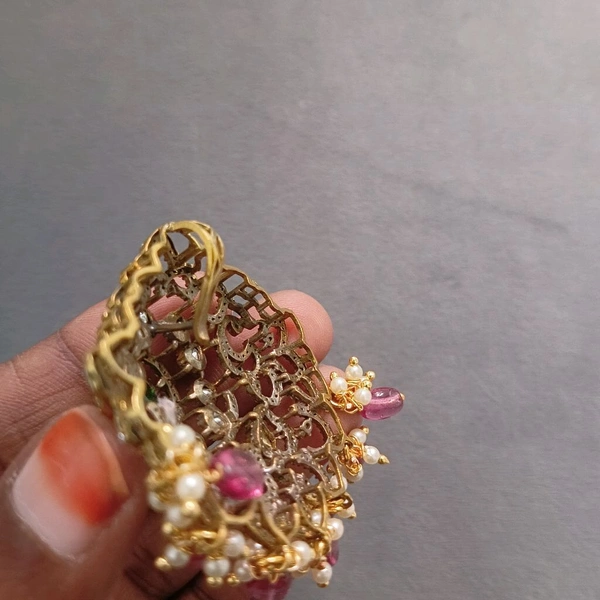 Victorian Pendant With Mossonites - pink