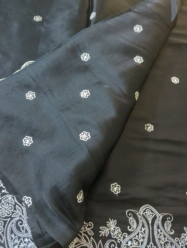 Satin Tusser - Black