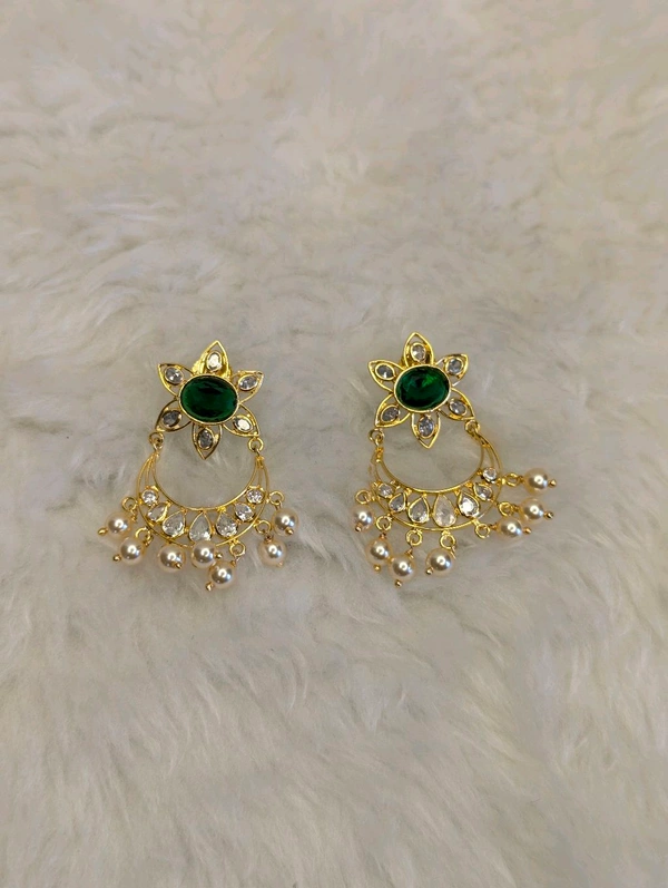 18ct Replica Poliki Earrings  - Vz, dark green