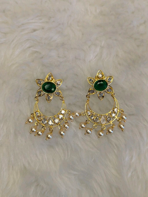 18ct Replica Poliki Earrings  - Vz, dark green