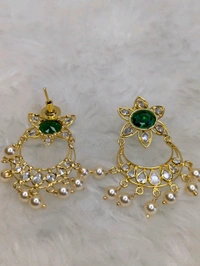 18ct Replica Poliki Earrings  - Vz, dark green
