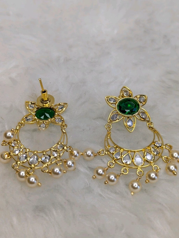 18ct Replica Poliki Earrings  - Vz, dark green