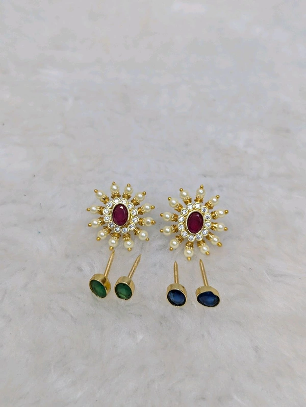 Gold Copy Changeable Ear Studs - Vz