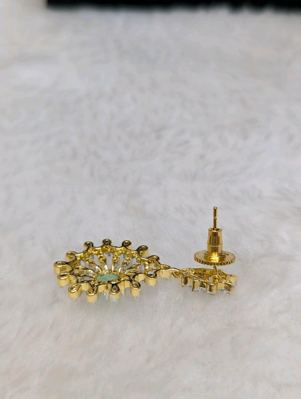 Premium Diamond Copy Neck Set - Vz, Snowy Mint