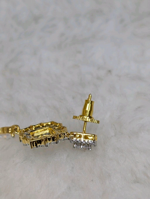 Premium Diamond Copy Neck Set  - Vz