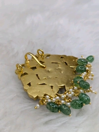 Premium Jadua Kundan Grand Pendent  - Vz