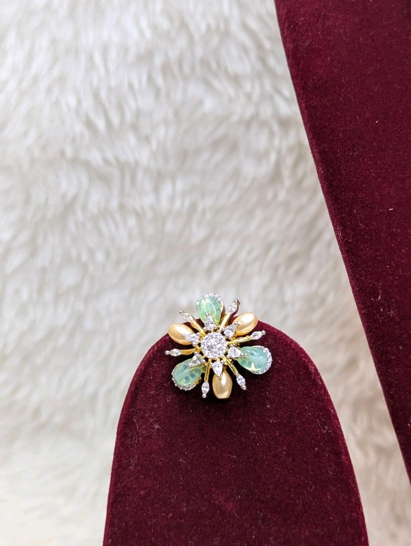 Premium Diamond Copy Neck Set With Studs - Vz