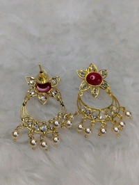 18ct Replica Poliki Earrings  - Vz, Red