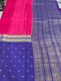 Pure Mysore Dola Weaving  - Pigment Indigo and pink