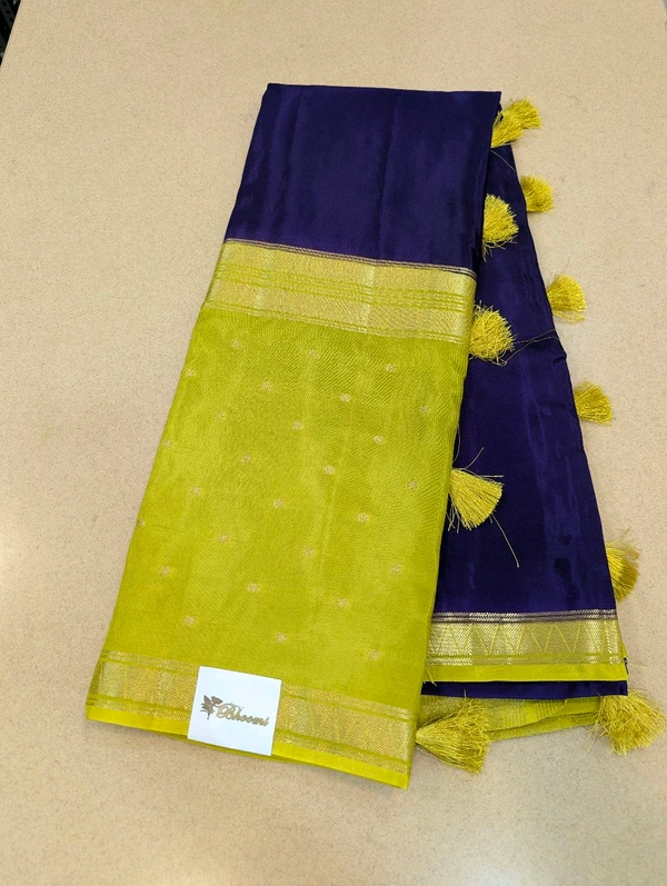 Pure Mysore Dola Weaving  - Pigment Indigo