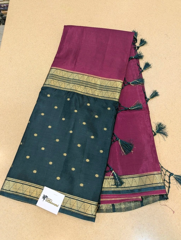 Pure Mysore Dola Weaving  - Purple