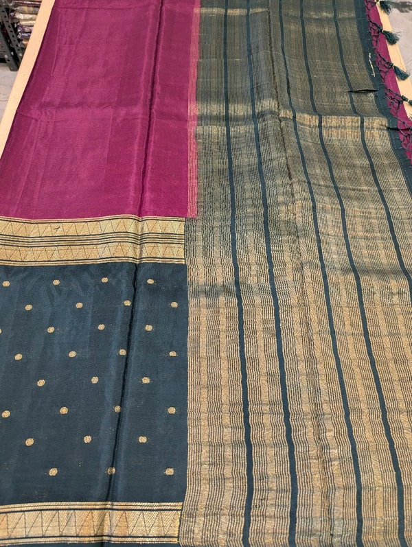 Pure Mysore Dola Weaving  - Purple