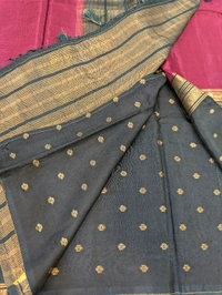 Pure Mysore Dola Weaving  - Purple