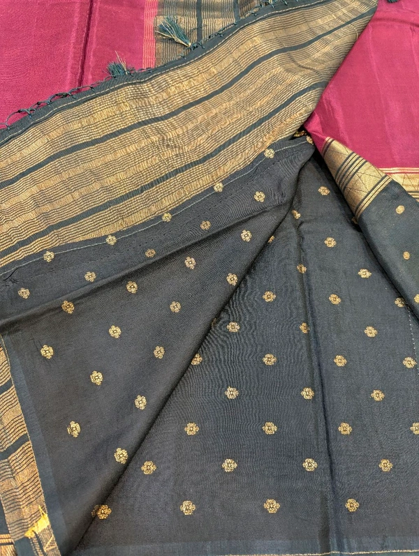 Pure Mysore Dola Weaving  - Purple