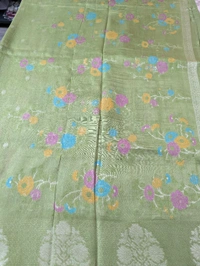 Pure Tusser Georgette  - green