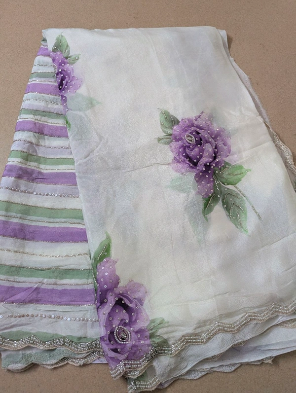 Pure Designer Chiffon  - Mauve