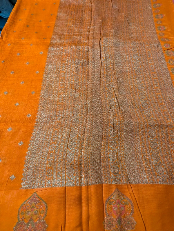 Pure Manipuri Tusser  - orange