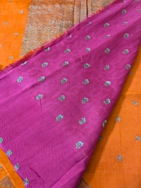 Pure Manipuri Tusser  - orange